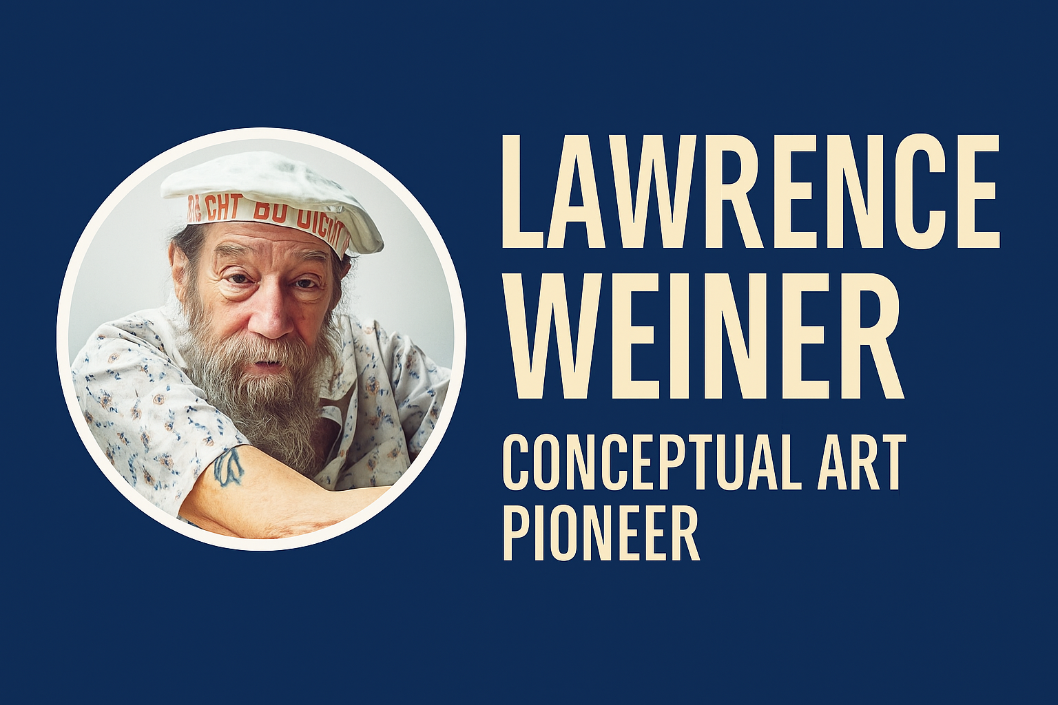 Lawrence Weiner: Ein Pionier der Konzeptkunst